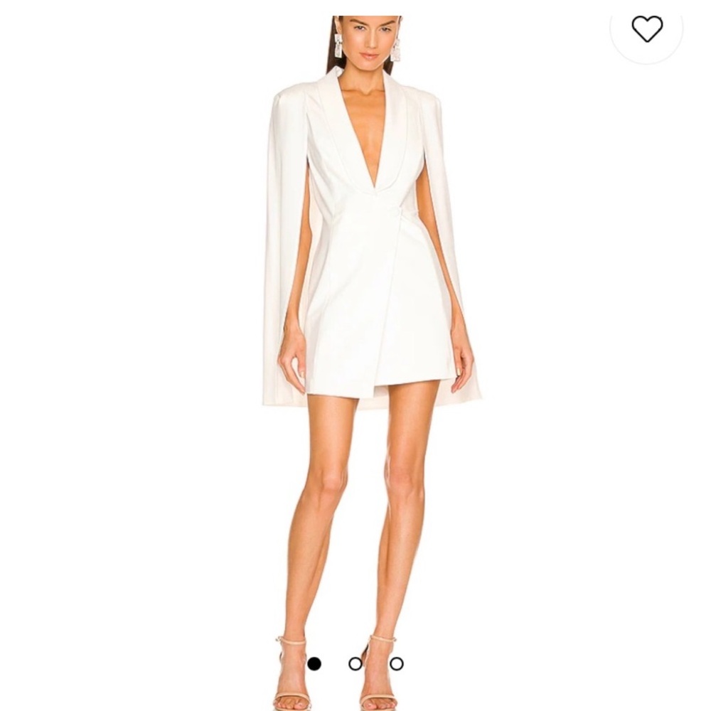 Beautiful white Katie May cape dress